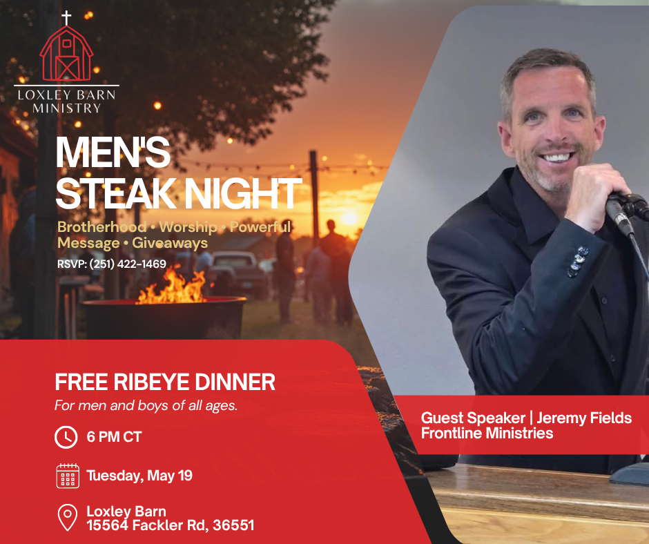 Loxley Barn Ministry flyer — Jeremy Fields · Frontline Ministries